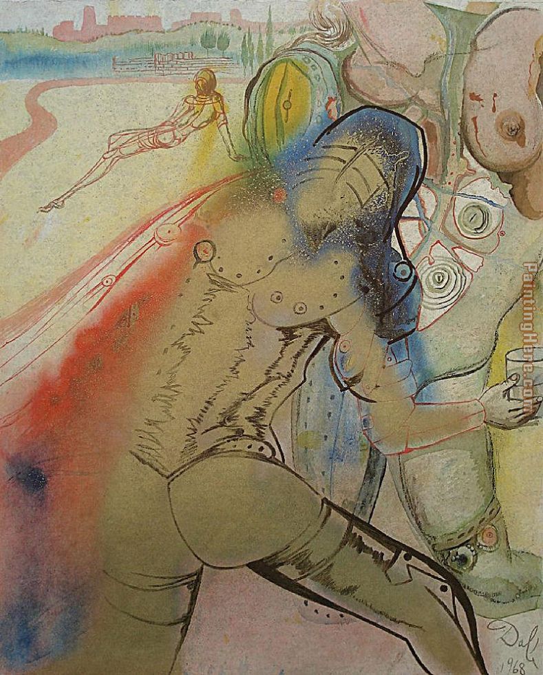 Salvador Dali The Death of Clorinda